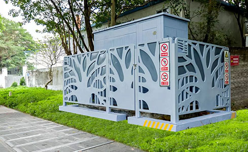 Xinyang Electrical’s Decorative Perforated Enclosure Screens Transform Urban Power Infrastructure